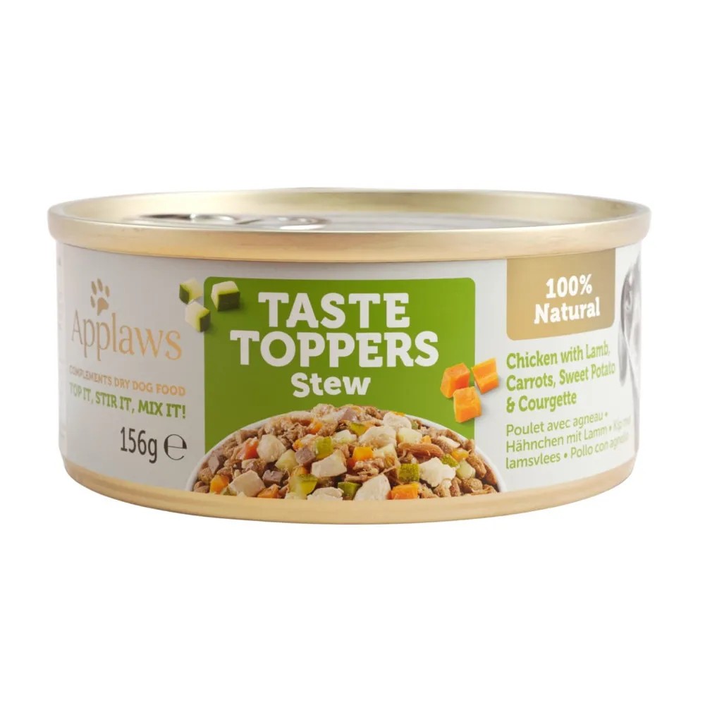 Applaws Lata Topper Perros Estofado de Pollo y Cordero con Verduras 156 GR