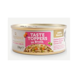 Applaws Lata Topper Perros Pollo, Salmón y Verduras en Caldo 156 GR