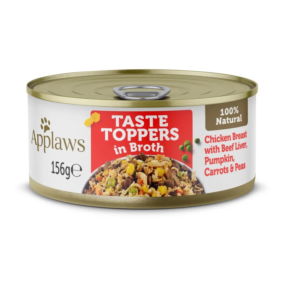 Applaws Lata Topper Perros Pollo, Hígado Ternera y Verduras en Caldo