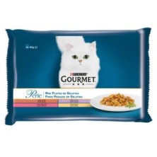 PURINA® GOURMET® Perle Finas Láminas en Gelatina Surtido 4x85g