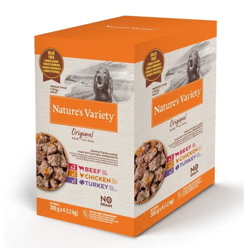 Nature`s Variety Original Adult Medium/Maxi Multipack Paté para Perros