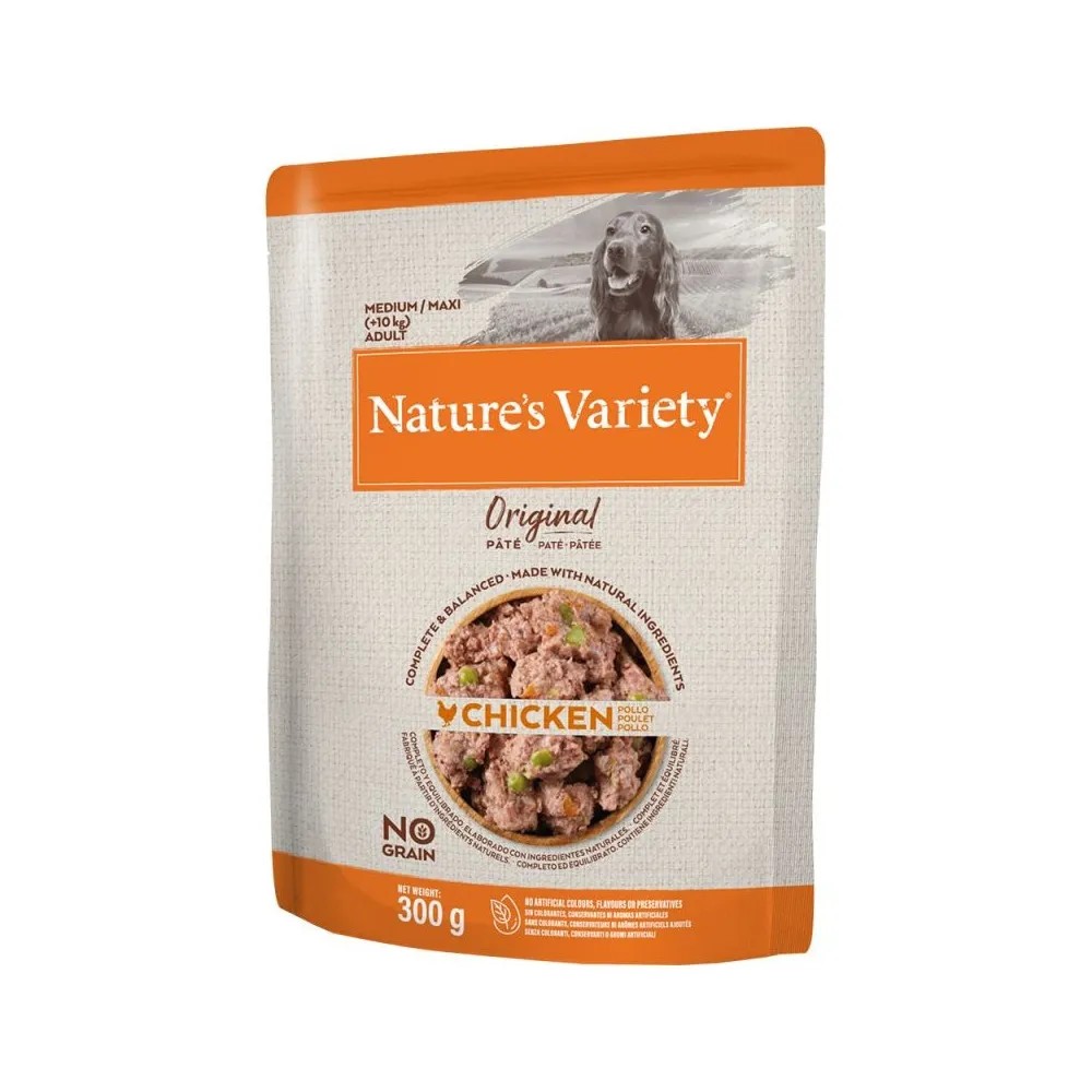 Nature`s Variety Original Adult Medium/Maxi Pollo Paté para Perros 300 gr