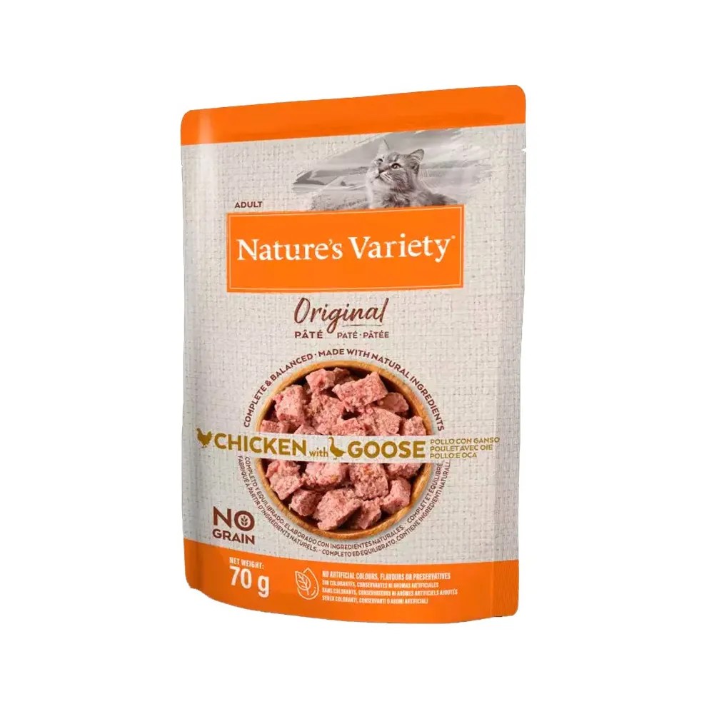 Nature`s Variety Original Adult Pollo y Ganso Paté para Gatos 70 gr