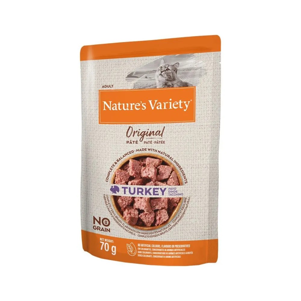 Nature`s Variety Original Adult Pavo Paté para Gatos 70 gr