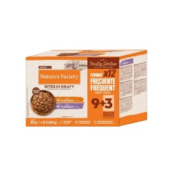 Nature`s Variety Adult Bocaditos en Salsa Multipack Carne para Gatos 12X 85GR