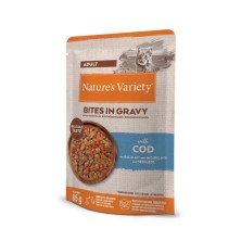 Nature`s Variety Adult Bocaditos de Bacalao en Salsa Sobres para Gatos 85 GR