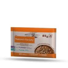 Nature´s Variety Pack Bocaditos en Salsa con Pavo y Atún 4X85 GR para Gatos