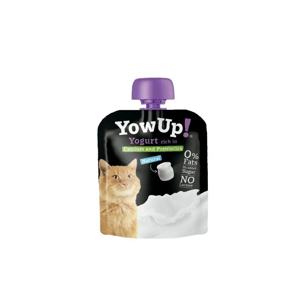 Yowup Yogurt Natural con Calcio y Prebióticos para Gatos 85 GR