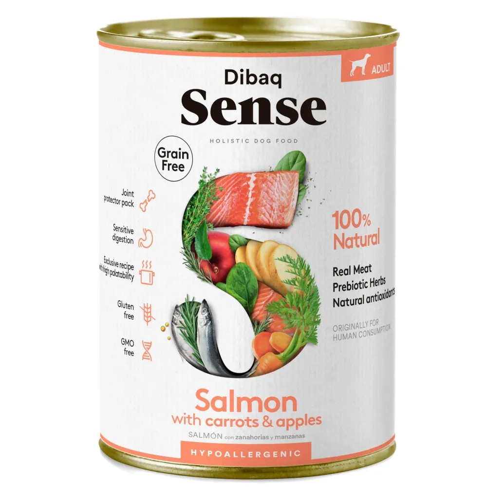 Dibaq Sense Perro Adult Grain Free Salmón Latas 380 GR