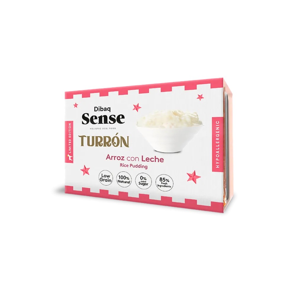 Dibaq Sense Perros Turrón de Arroz con Leche 185 GR
