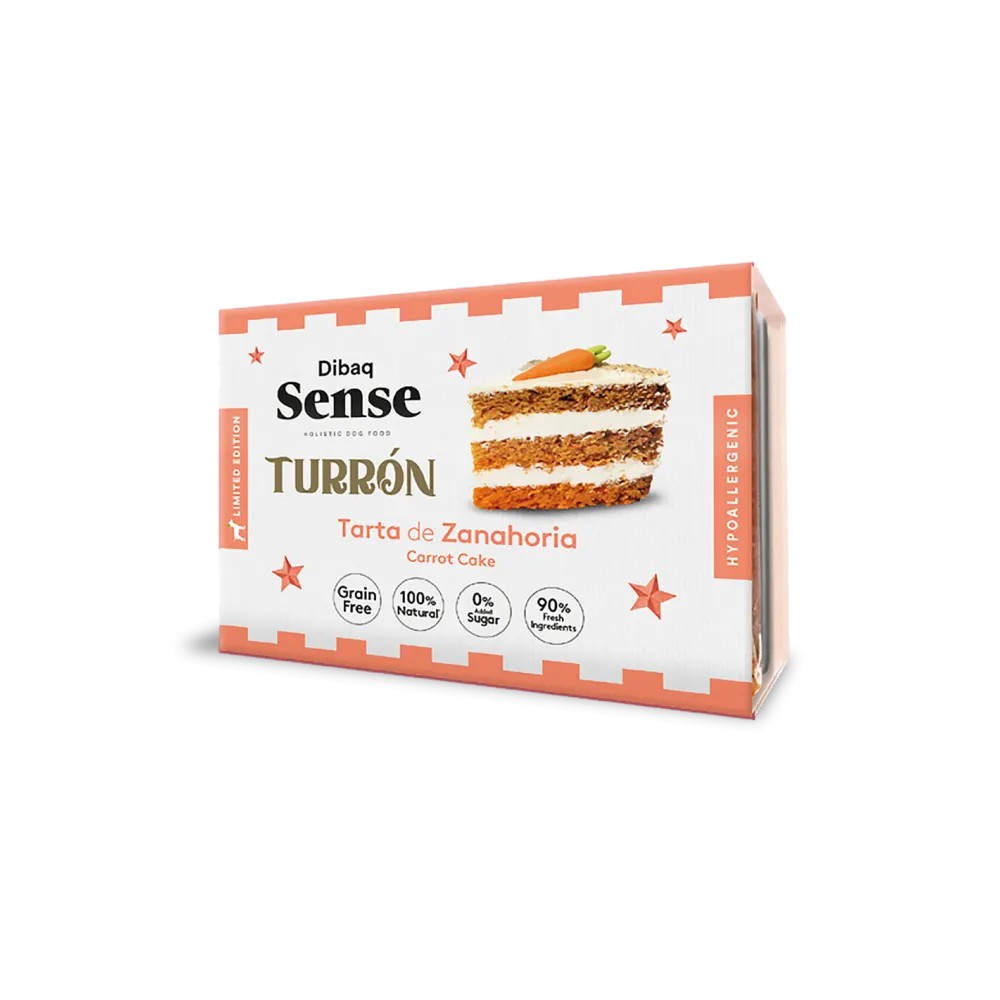 Dibaq Sense Perros Turrón de Tarta de Zanahoria 185 GR