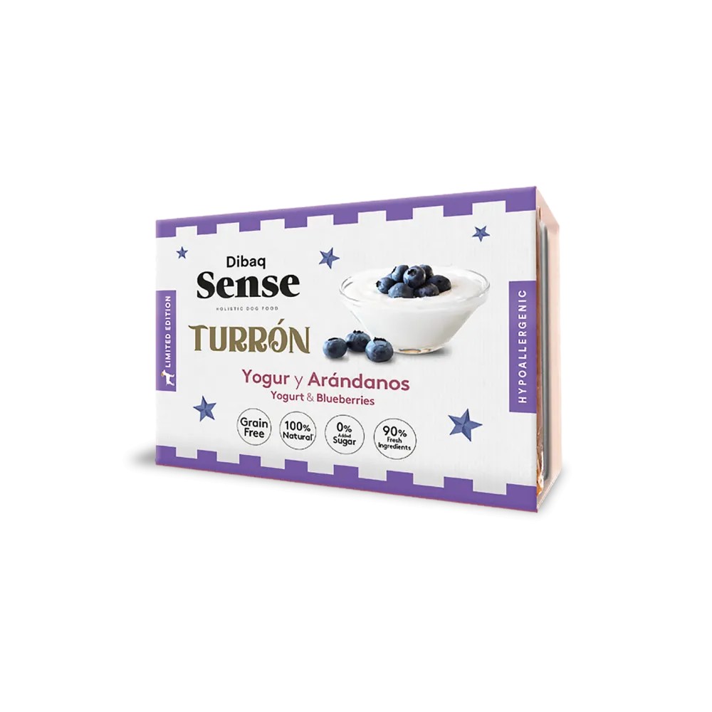 Dibaq Sense Perros Turrón de Yogur y Arándanos 185 GR