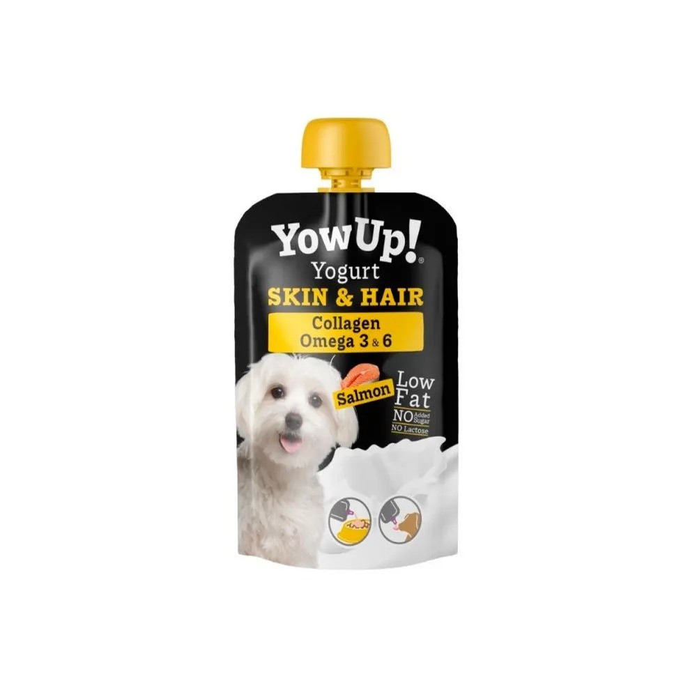 Yowup Yogurt Natural Salmón Piel y Pelo para Perros 115 GRGR