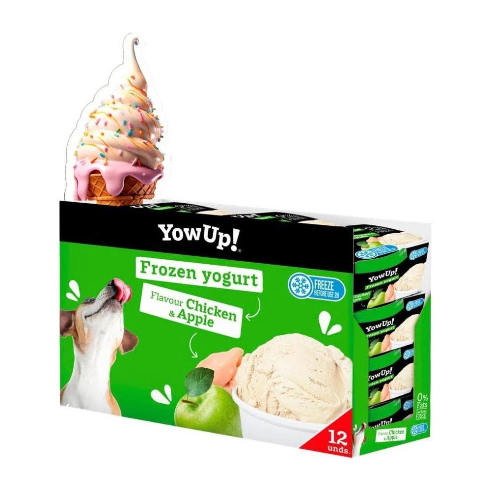 Yowup Yogurt Helado Natural Pollo con Manzana para Perros 110 GR
