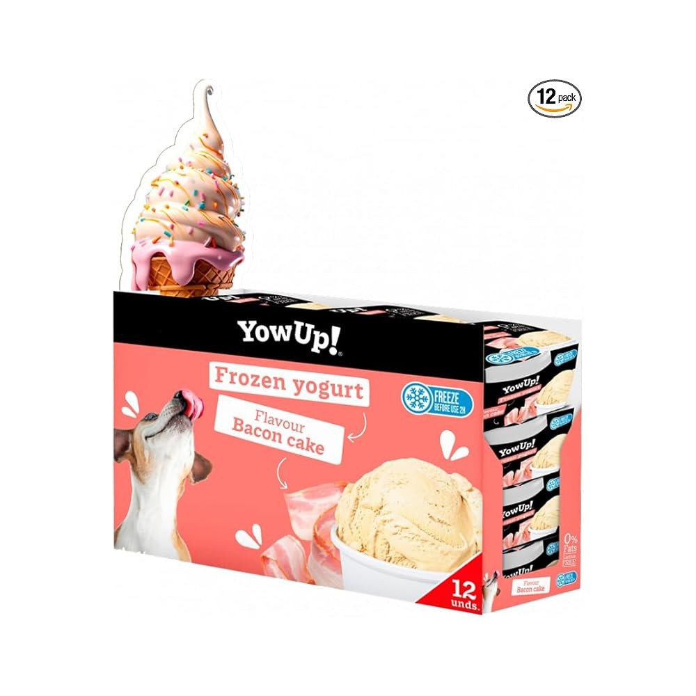 Yowup Yogurt Helado Natural Tarta de Bacon para Perros 110 GR