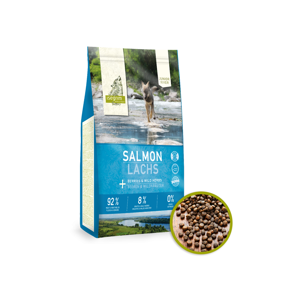 Isegrim  JUNIOR RIVER Salmón + Bayas y Hierbas silvestres