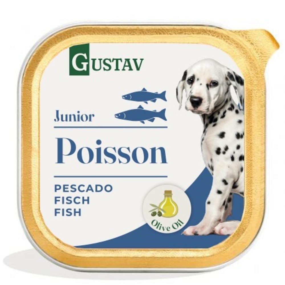 Bubimex Gustav perro junior paté de pescado 150gr