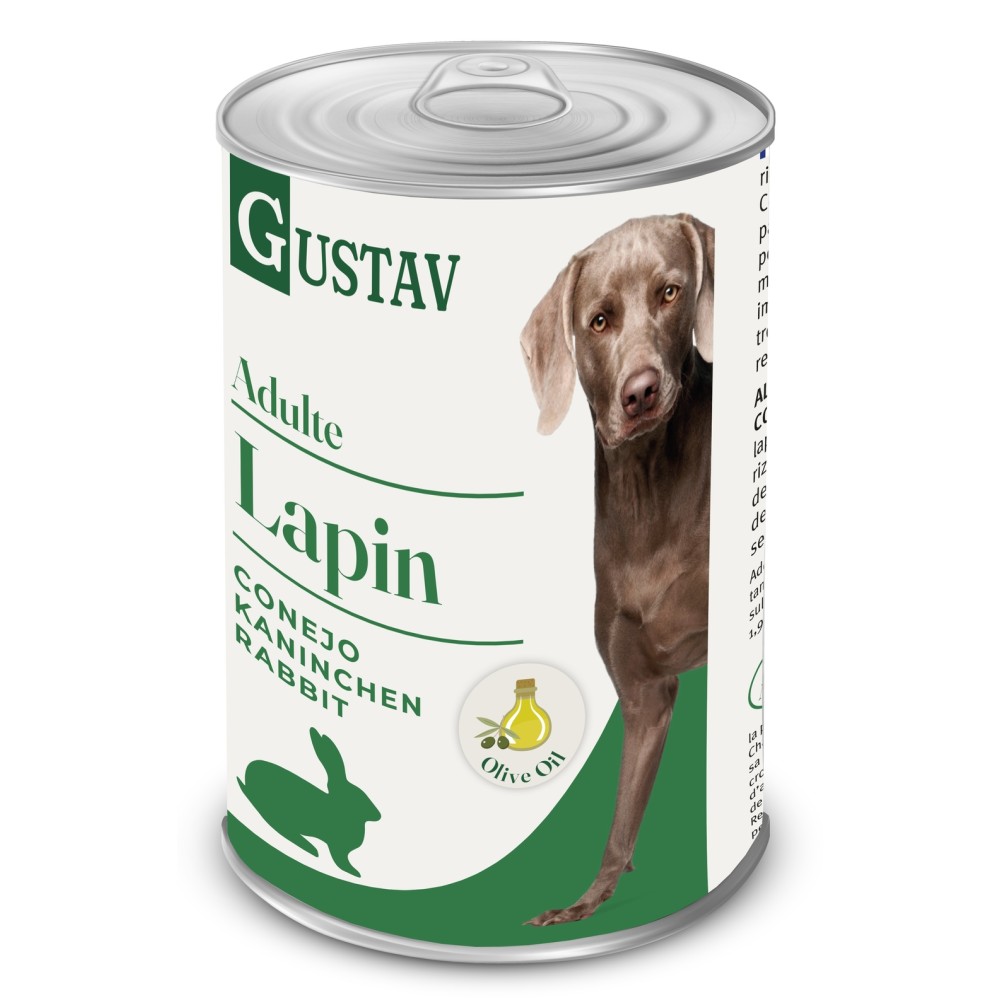 Bubimex Gustav perro paté de conejo 400gr