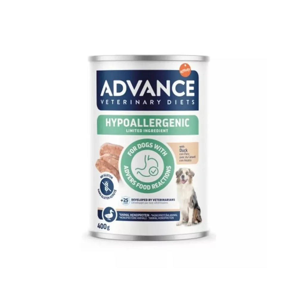 Advance Veterinary Diets Hypoallergenic Pato Lata para Perros 400 gr