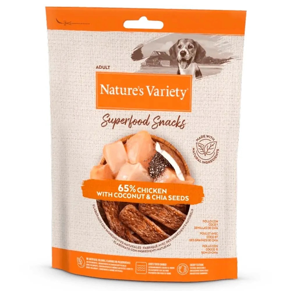 Nature`s Variety Superfood Snacks Adult Pollo para Perros