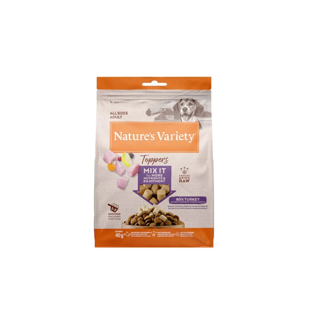 Nature´s Variety Toppers Pavo para Perros 40 gr