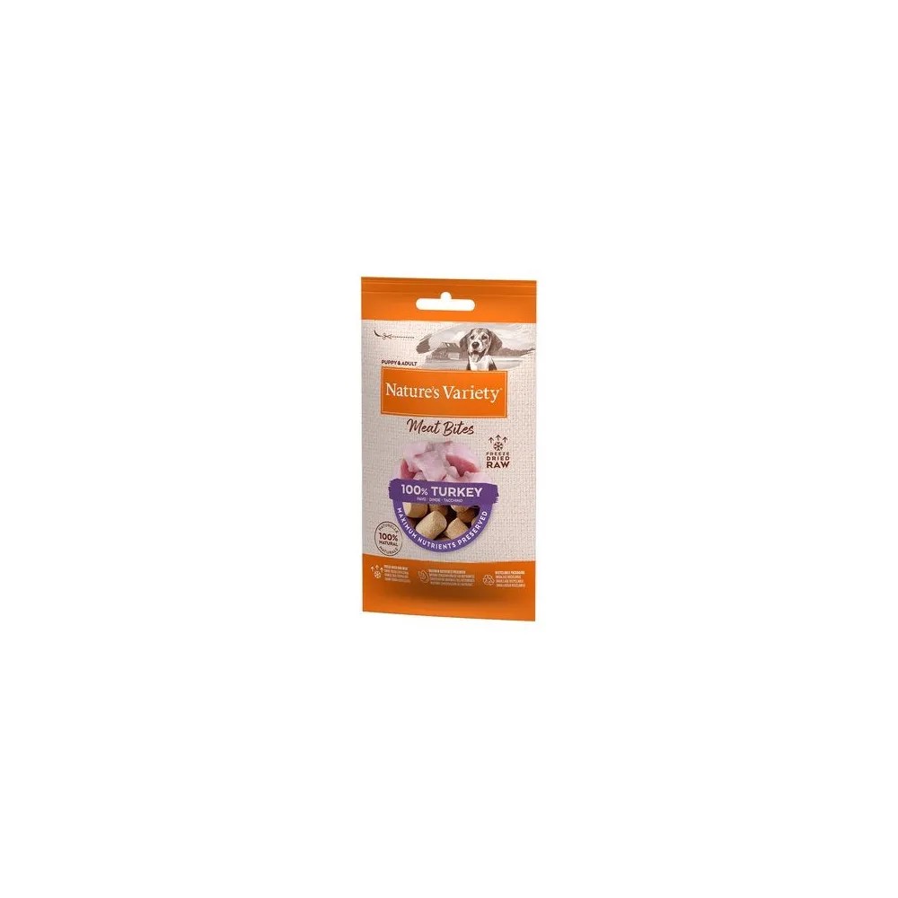 Nature´s Variety Meat Bites Pavo para Perros 20 gr