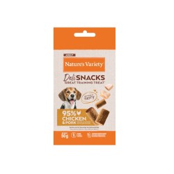 Nature´s Variety Deli Snacks Pollo y Cerdo para Perros 50 gr