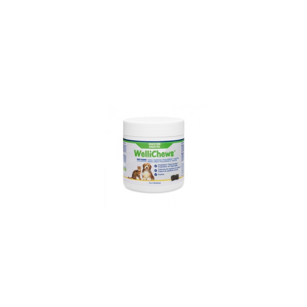 Wellichews Digestion Perro Pequeño y Gato 120 ud.