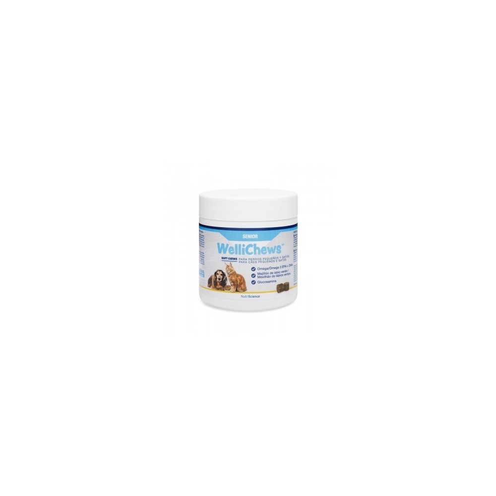 Wellichews Senior Perro Pequeño y Gato 120 ud.