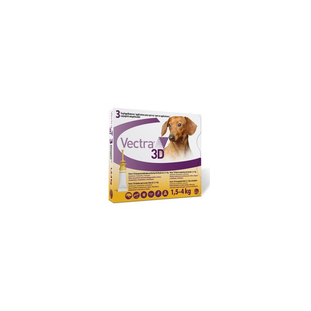 Vectra 3D pipetas para perros 1,5-4 kg