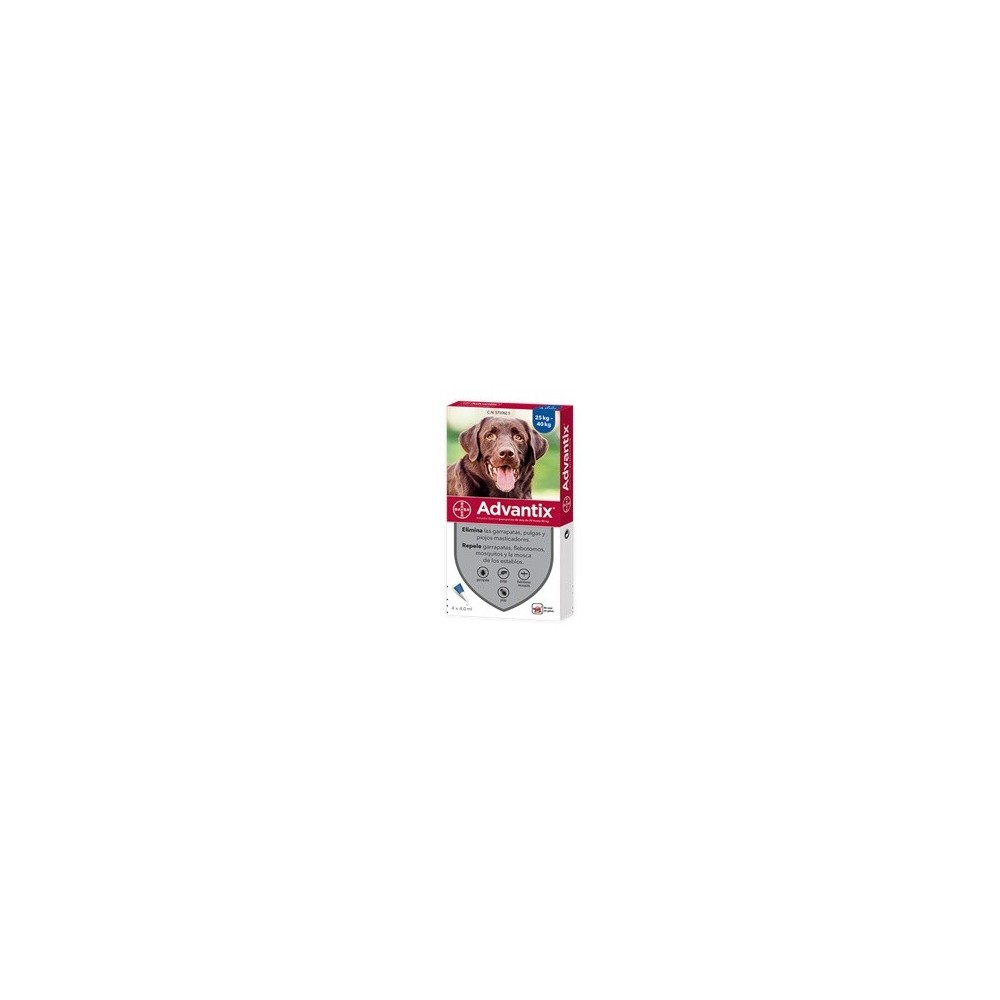 ADVANTIX     25  A  40 KG   ( 24  PIPETAS)