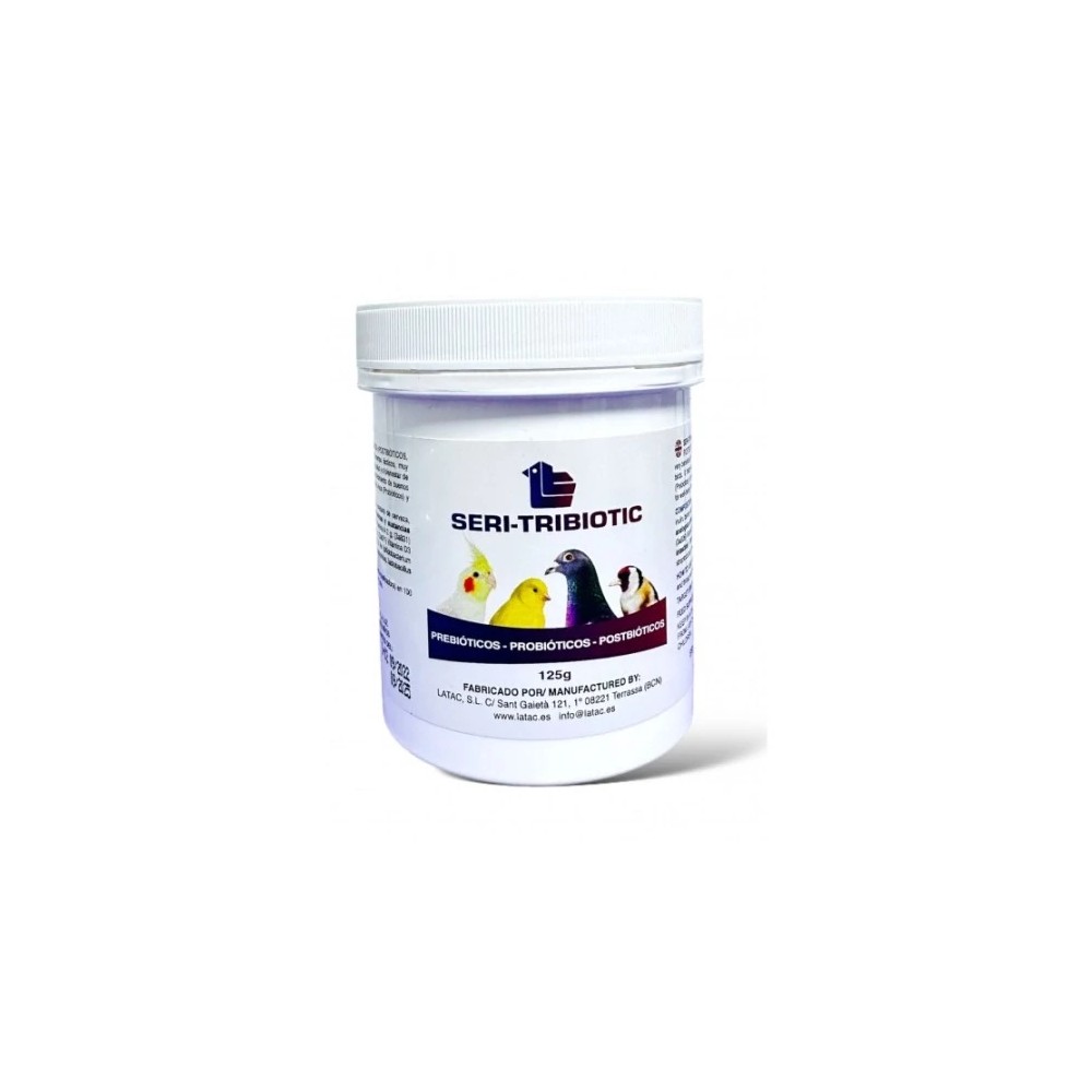 Latac Seri-Tribiotic 125gr Suplemento para pájaros