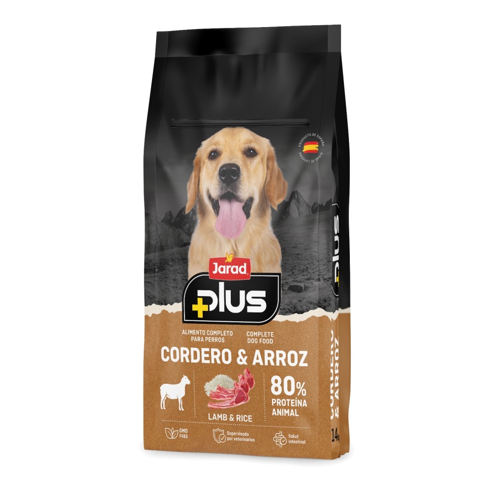 JARAD PLUS PERRO CORDERO Y ARROZ 14 KG