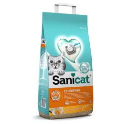 Sanicat Clumping arena aglomerante vainilla y mandarina para gatos 8 L