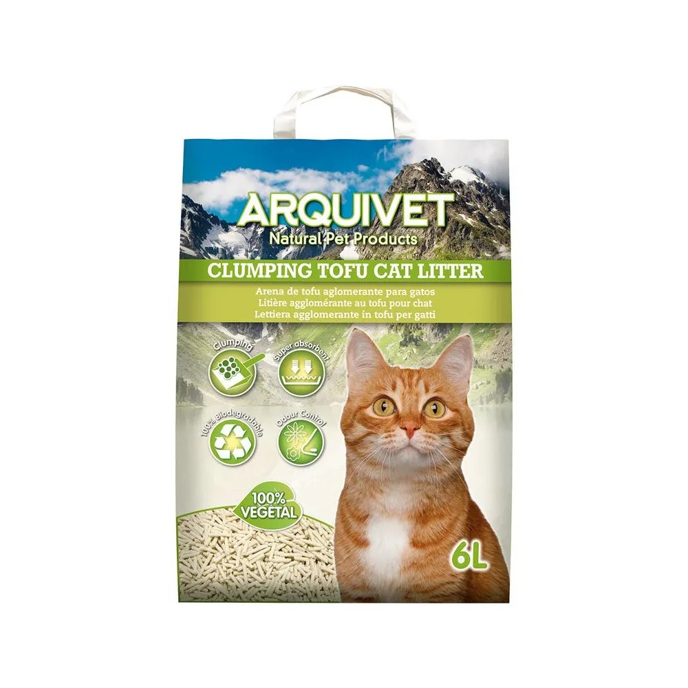 Arquivet Arena Aglomerante Clumping Tofu para Gatos 6