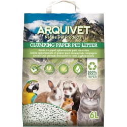 Arquivet Arena Aglomerante de Papel Reciclado para Pequeñas Mascotas 6 L