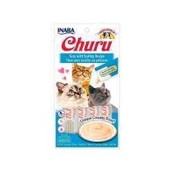 Churu Puré Receta de Atún Con Vieira para Gatos  (4x 14gr)