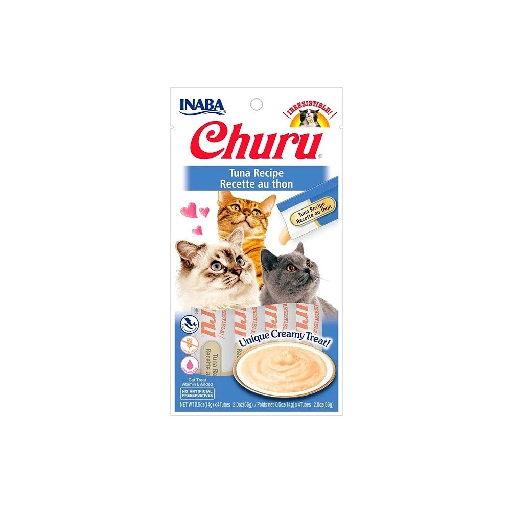 Churu Puré Receta de Atún para Gatos  (4x 14gr)