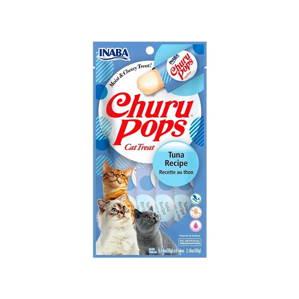 Churu Pops Receta de Atún para Gatos  (4x15gr)