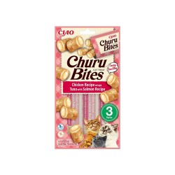 Churu Bites Receta de Atún con Salmón para Gatos (3x10gr)