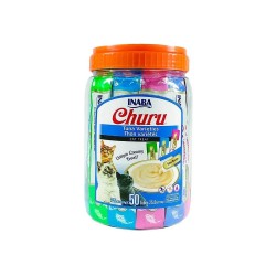 Churu Snack Cremoso Variedades de Atún Bote 50 tubos para Gatos