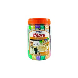 Churu Snack Cremoso Variedades de Pollo Bote 50 tubos para Gatos
