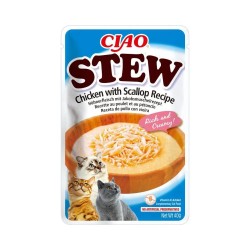 Churu Stew Receta Pollo y Vieira Sobre Gatos 12x40gr