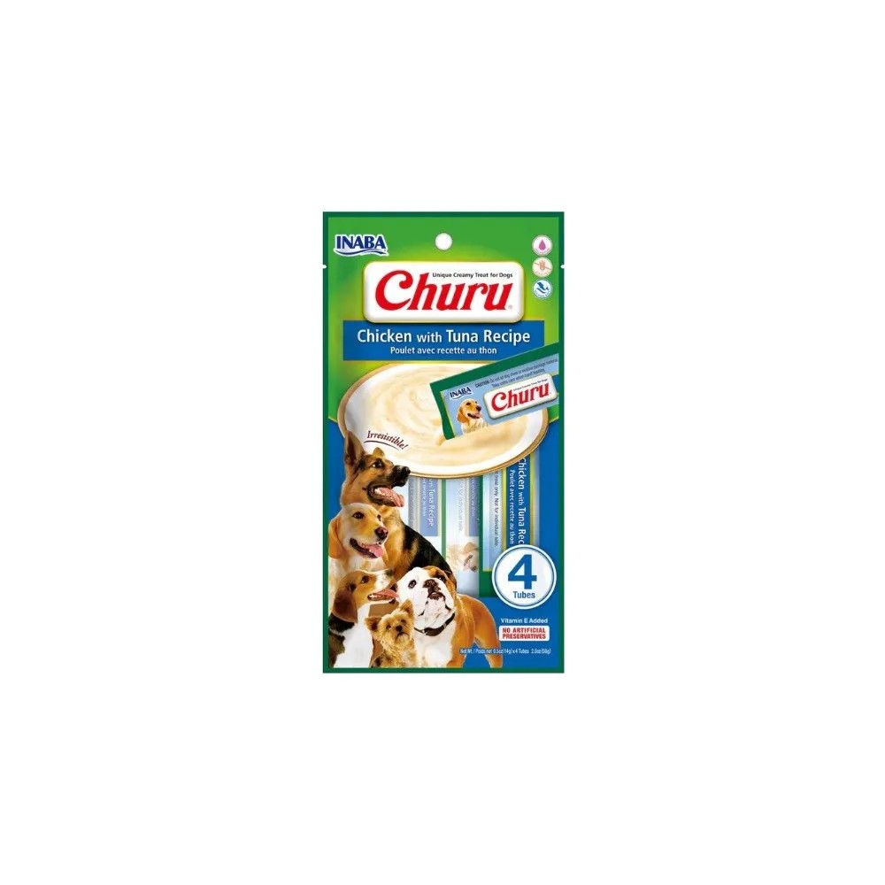 Churu Dog Receta de Pollo con Atún para Perros 4X14GR
