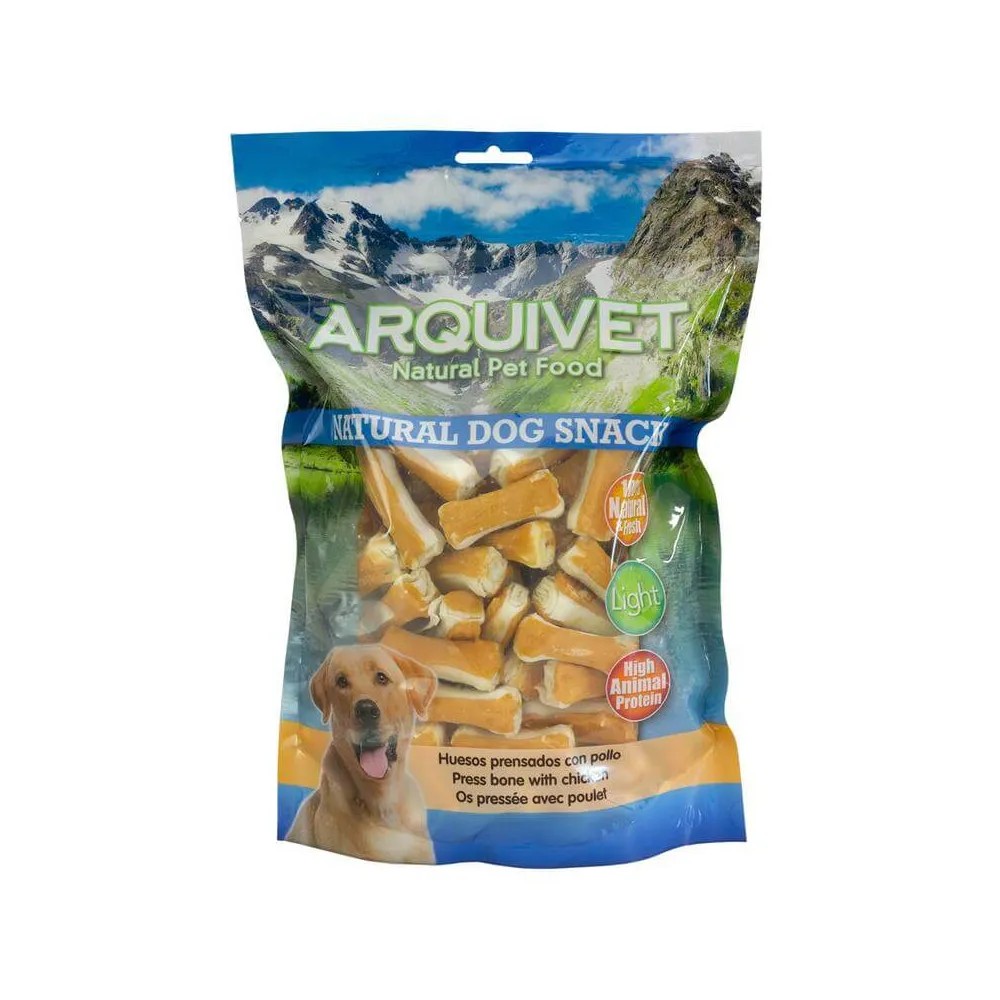 Arquivet Huesos Prensados con Pollo Naturales para Perros 1 KG