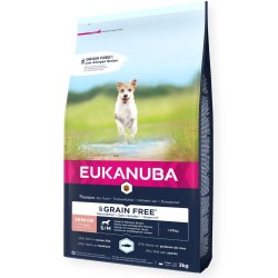 Eukanuba Grain Free Senior Razas Pequeñas y Medianas Pescado Azul