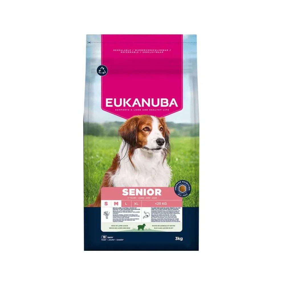 Eukanuba Senior Razas Pequeñas y Medianas Cordero y Arroz