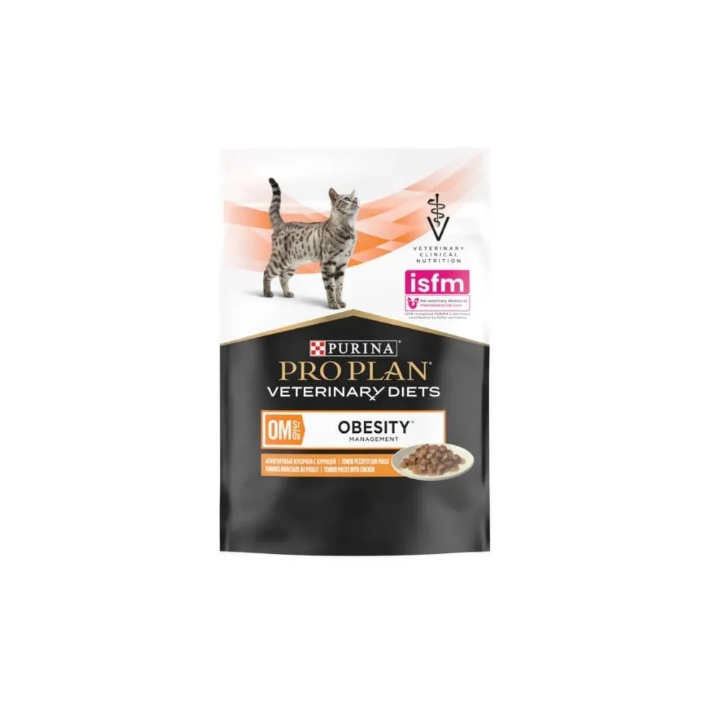 Purina Pro Plan Veterinary Diets Om Obesity Pollo Sobres Gatos