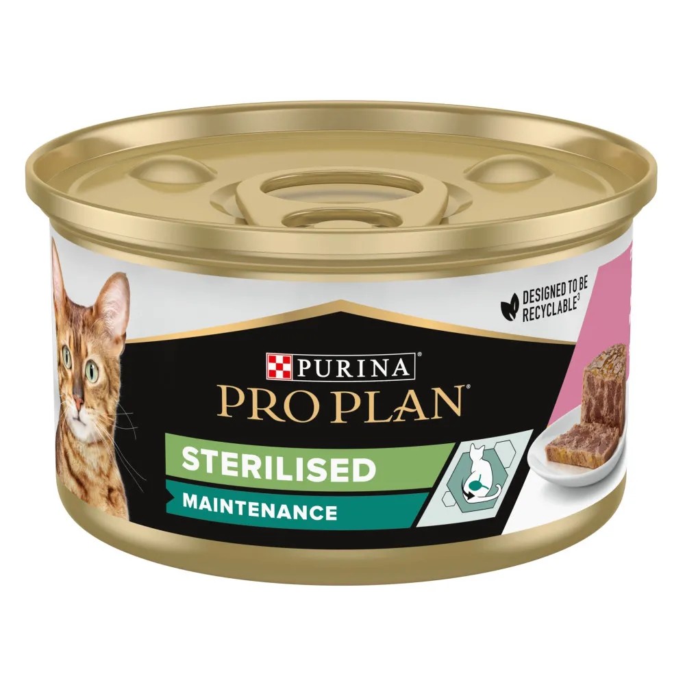 Pro Plan Adult Sterilised Salmón y Atún Tarrina Gatos 85 GR