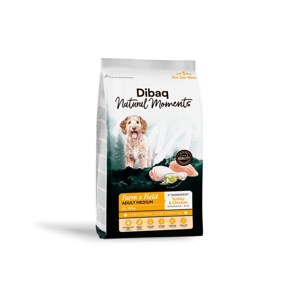 Dibaq Natural Moments Pollo y Pavo Adulto Medium